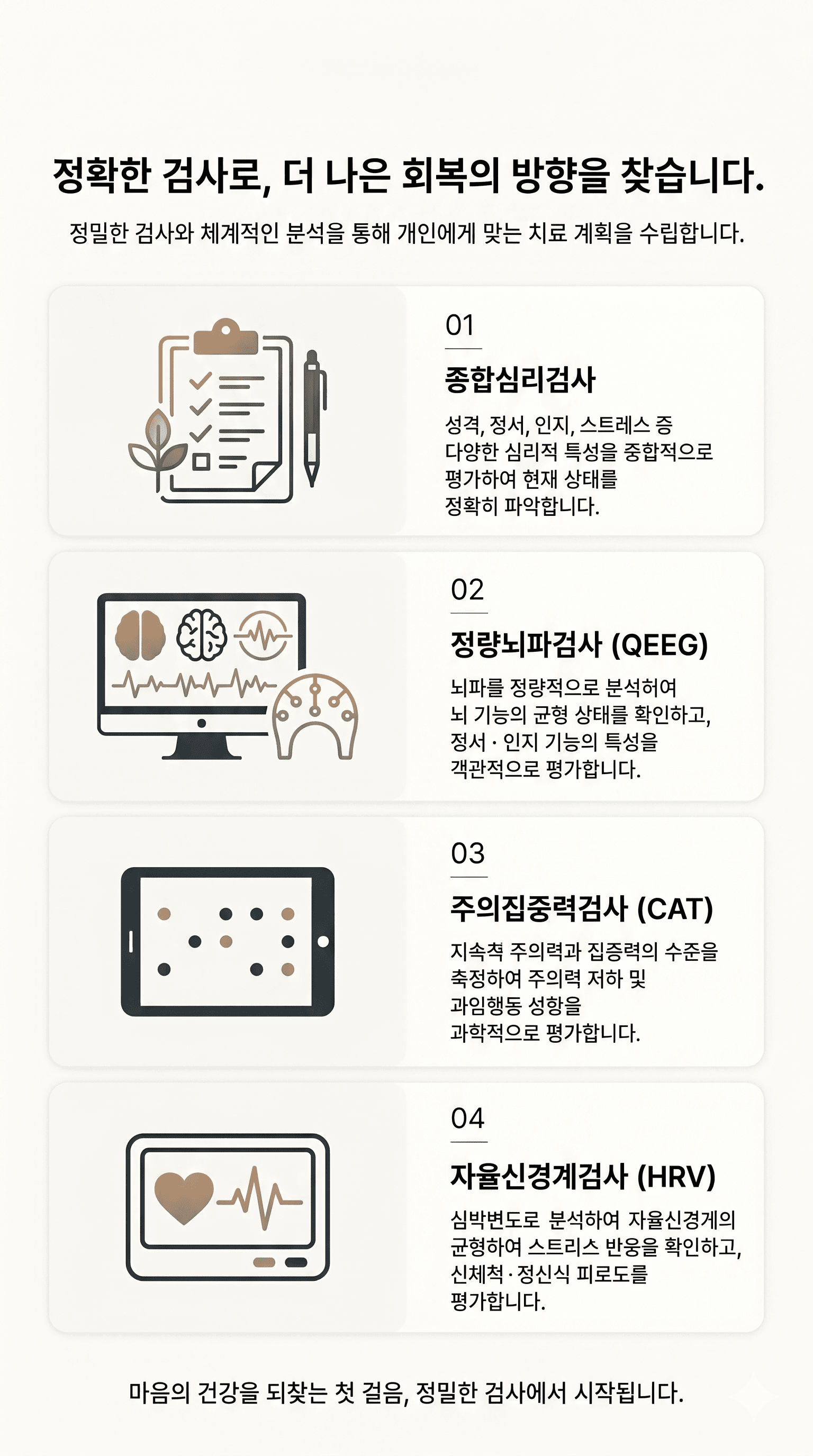 검사항목 안내